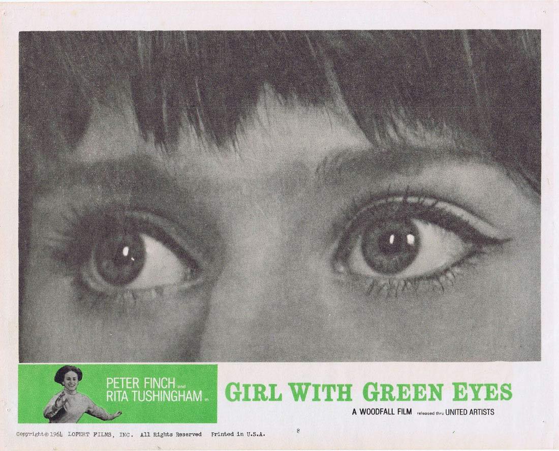 THE GIRL WITH THE GREEN EYES 1964 Peter Finch Rita Tushingham Lobby Card