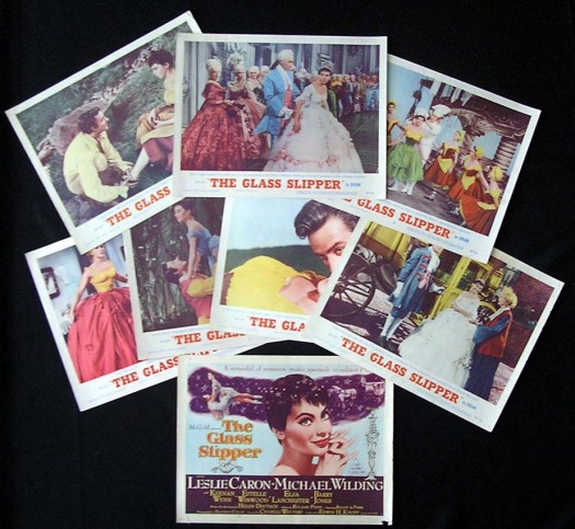 THE GLASS SLIPPER Lobby Card Set 1955 Leslie Caron