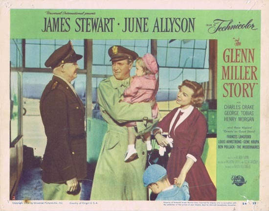 GLENN MILLER STORY Lobby Card 2 1954 James Stewart