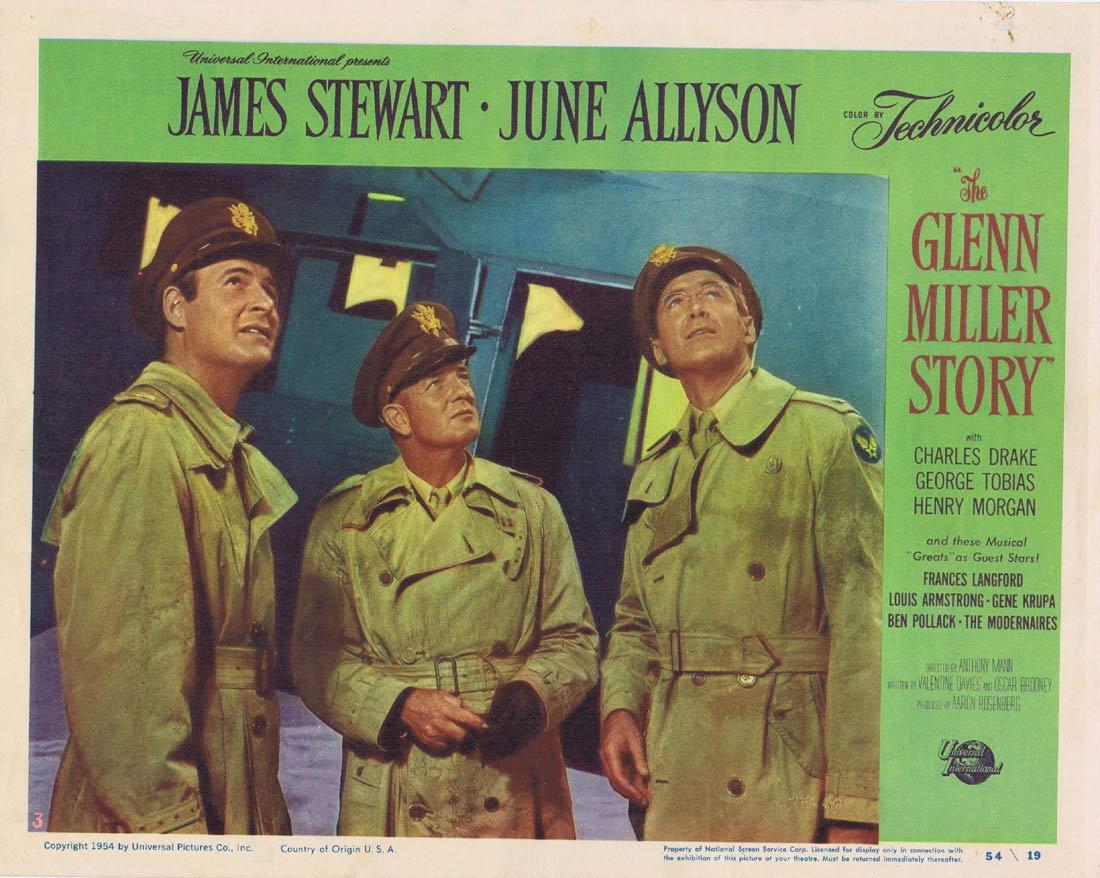 THE GLENN MILLER STORY Vintage Movie Lobby Card 3 James Stewart June Allyson