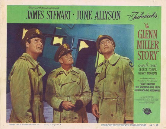 GLENN MILLER STORY Lobby Card 3 1954 James Stewart