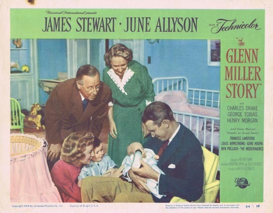 GLENN MILLER STORY Lobby Card 6 1954 James Stewart