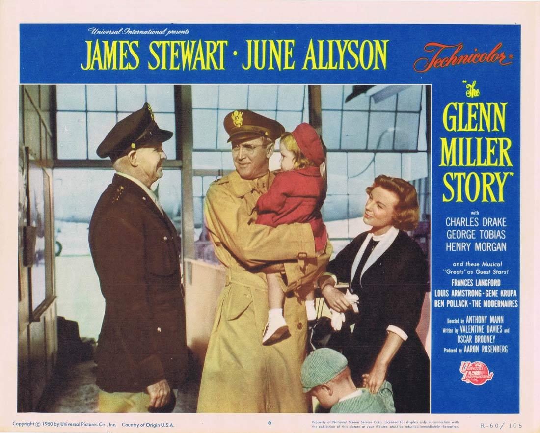 THE GLENN MILLER STORY Vintage Movie Lobby Card 6 James Stewart June Allyson 1960r