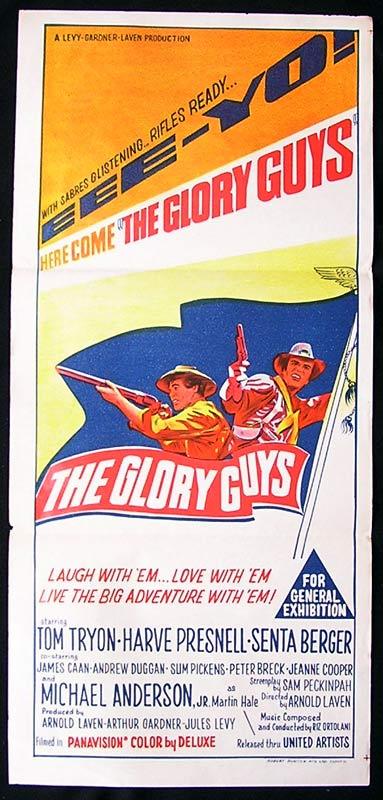 THE GLORY GUYS Original Daybill Movie Poster Tom Tyron Harve Presnell