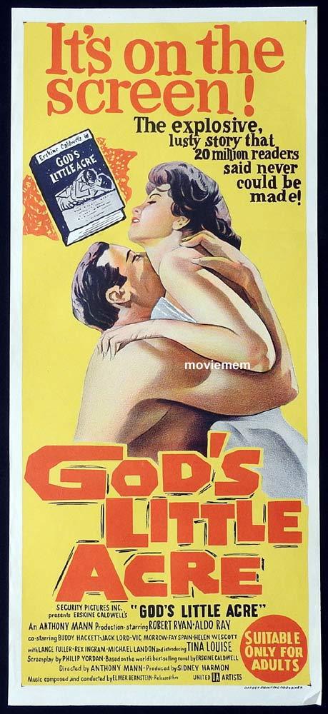 GOD’S LITTLE ACRE Original Daybill Movie Poster Robert Ryan Aldo Ray