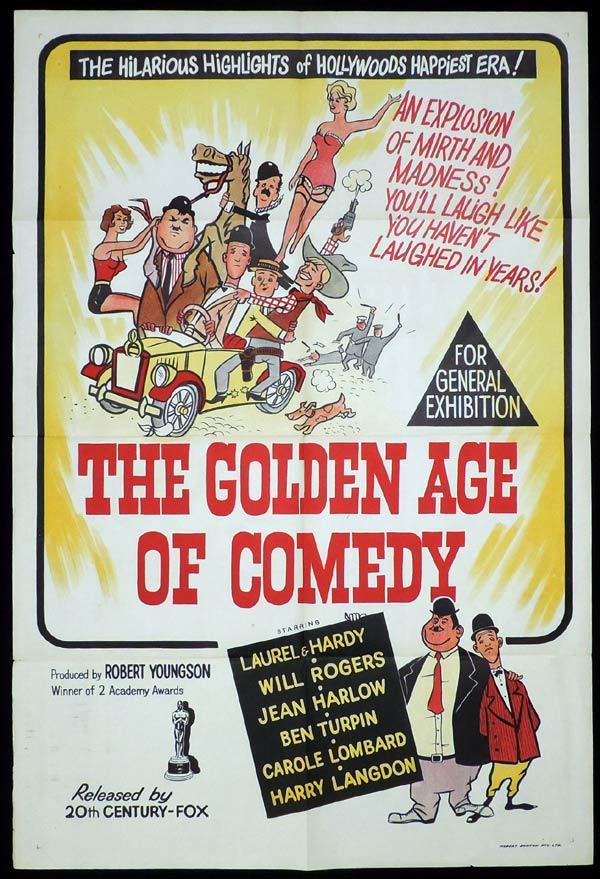 THE GOLDEN AGE OF COMEDY One Sheet Movie Poster Laurel and Hardy Youngson