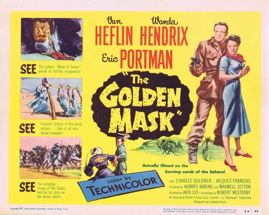 THE GOLDEN MASK Original Title Lobby Card Van Heflin Wanda Hendrix