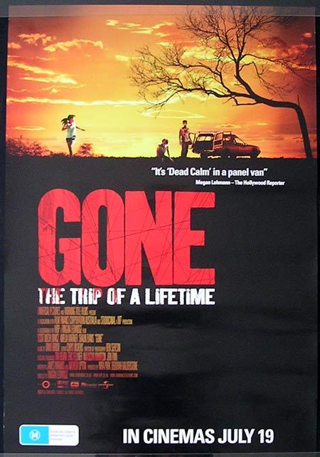 GONE The Trip of a Lifetime Movie Poster 2007 Australian one sheet