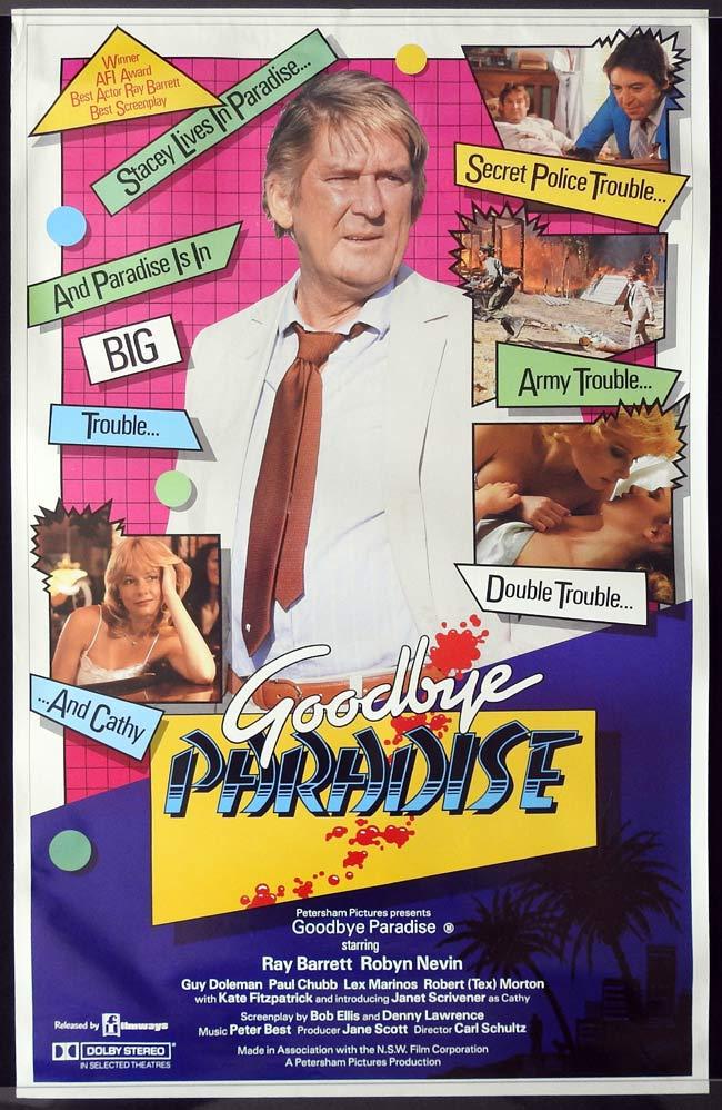 GOODBYE PARADISE Original ROLLED One sheet Movie poster Ray Barrett