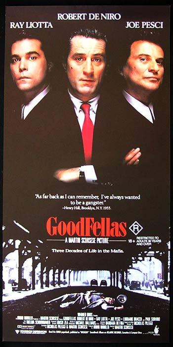 GOODFELLAS Original Daybill Movie Poster Robert De Niro
