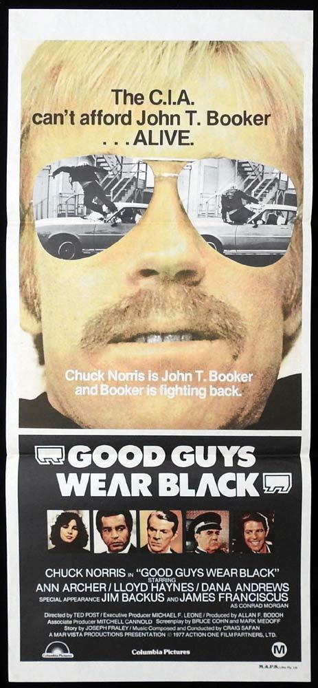 GOOD GUYS WEAR BLACK Daybill Movie poster Chuck Norris