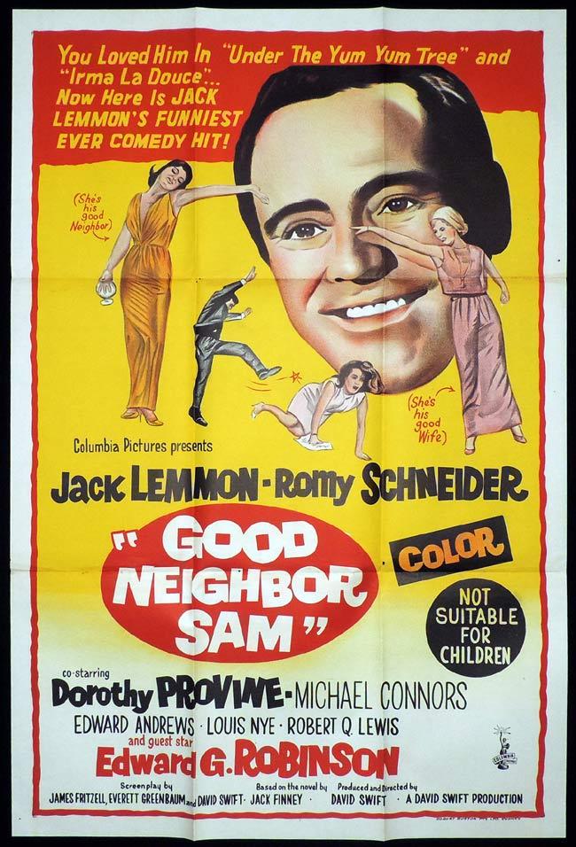 GOOD NEIGHBOUR SAM One Sheet Movie Poster Jack Lemmon