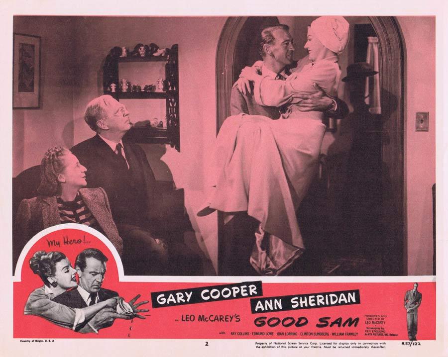 GOOD SAM Lobby Card Gary Cooper Ann Sheridan