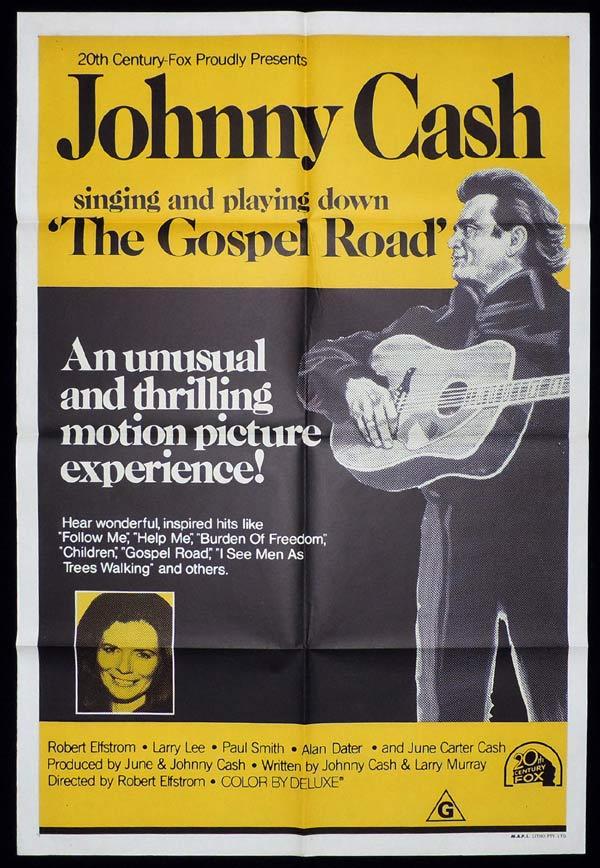 GOSPEL ROAD One sheet Movie poster Johnny Cash