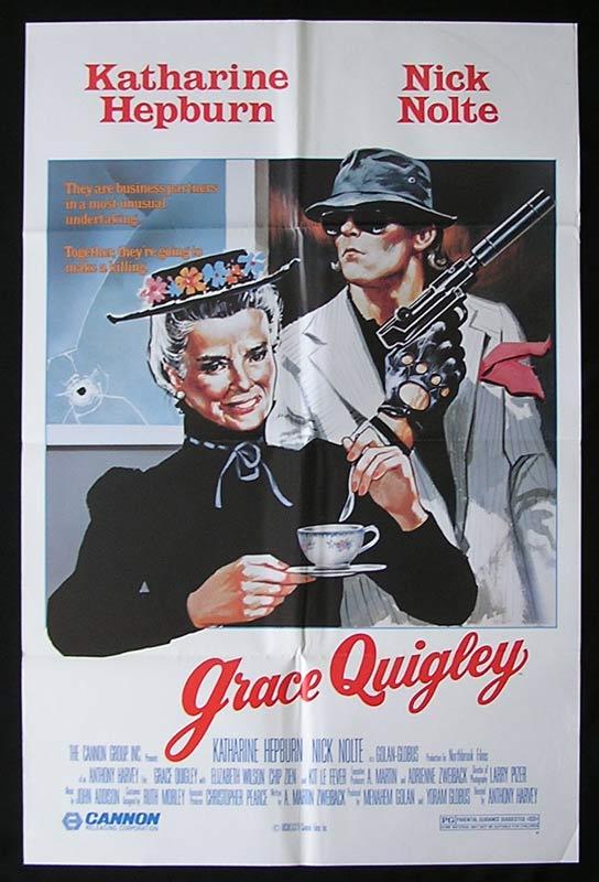 GRACE QUIGLEY Original One sheet Movie poster Katharine Hepburn Nick Nolte