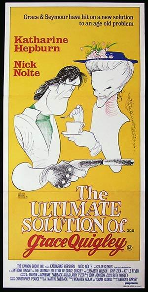 GRACE QUIGLEY Original Daybill Movie Poster Katharine Hepburn