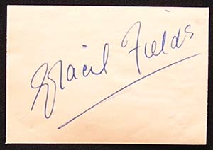 GRACIE FIELDS – Autograph