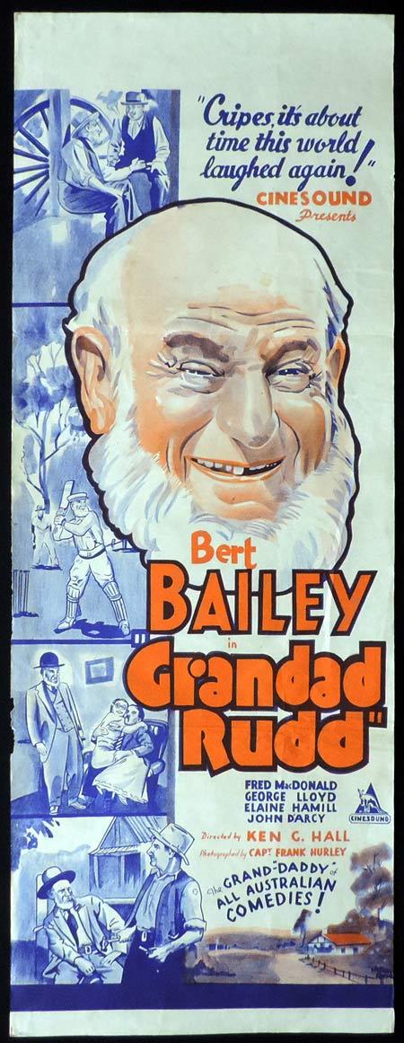 GRANDAD RUDD Long Daybill Movie Poster Dad and Dave Ken G. Hall RARE “B”