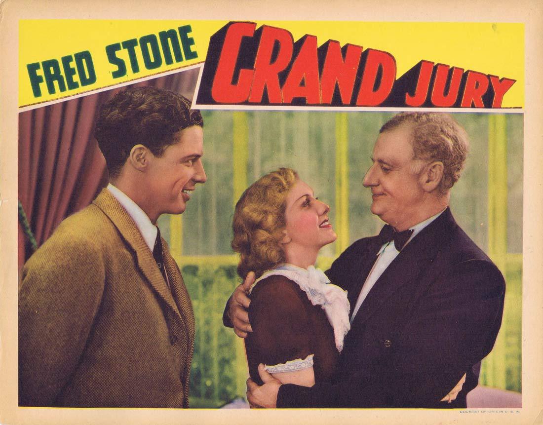 GRAND JURY Original Lobby Card Louise Latimer Fred Stone 1936