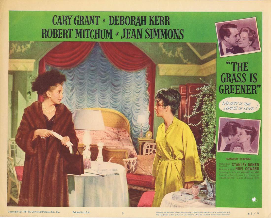 THE GRASS IS GREENER Original Lobby Card 5 Cary Grant Deborah Kerr