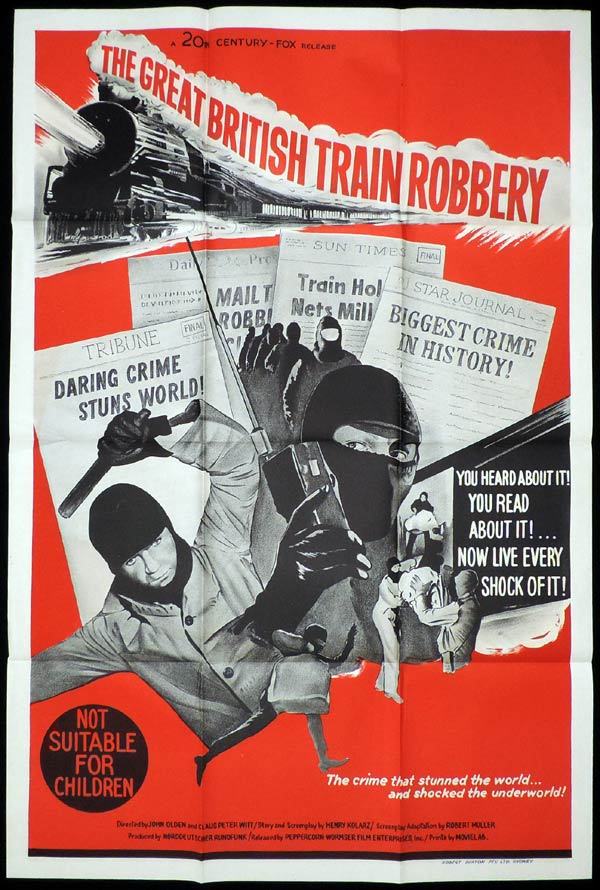THE GREAT BRITISH TRAIN ROBBERY One Sheet Movie Poster Crime Film Noir