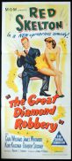 THE GREAT DIAMOND ROBBERY Original Daybill Movie Poster Kay Kendall Stanley Holloway