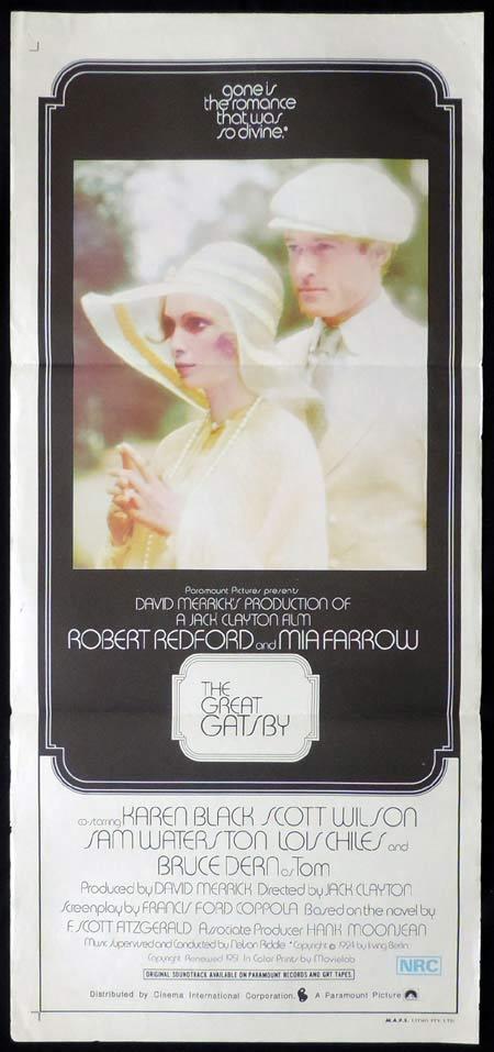 THE GREAT GATSBY Original Daybill Movie Poster Robert Redford