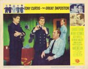 THE GREAT IMPOSTOR Lobby Card 3 Tony Curtis Edmond O'Brien Imposter