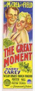 THE GREAT MOMENT Original Daybill Movie Poster JOEL McCRAE Betty Field