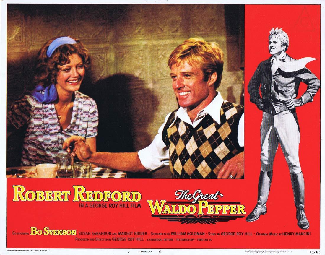 THE GREAT WALDO PEPPER Lobby Card 2 Robert Redford Bo Svenson