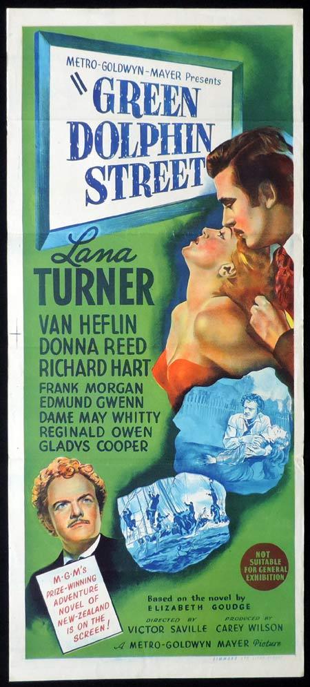 GREEN DOLPHIN STREET Original Daybill Movie Poster Lana Turner Van Heflin