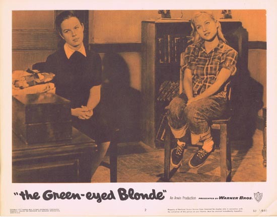 THE GREEN EYED BLONDE 1957 Lobby Card 2 Susan Oliver Bad Girls
