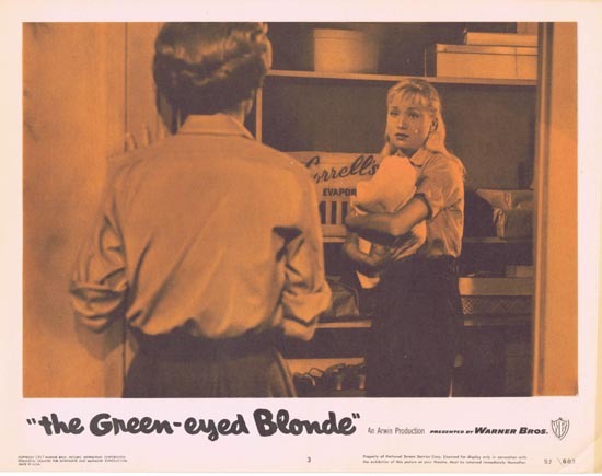 THE GREEN EYED BLONDE 1957 Lobby Card 3 Susan Oliver Bad Girls