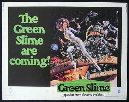 GREEN SLIME, The ’69 US HALF SHEET Rare SCI FI poster