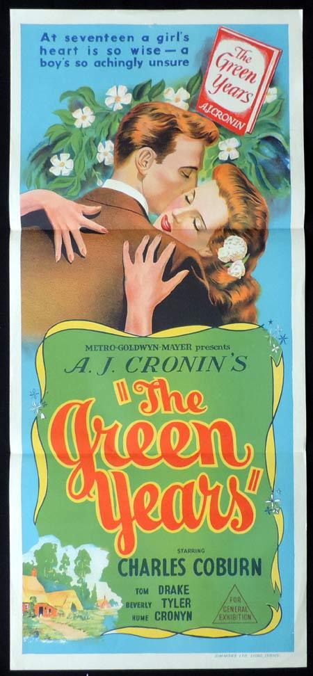 THE GREEN YEARS Original Daybill Movie Poster Charles Coburn Tom Drake