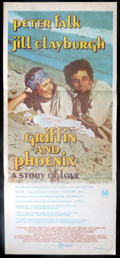 GRIFFIN AND PHOENIX Original Daybill Movie poster Peter Falk Jill Clayburgh