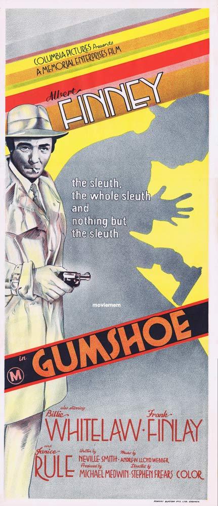 GUMSHOE Original Daybill Movie Poster Albert Finney