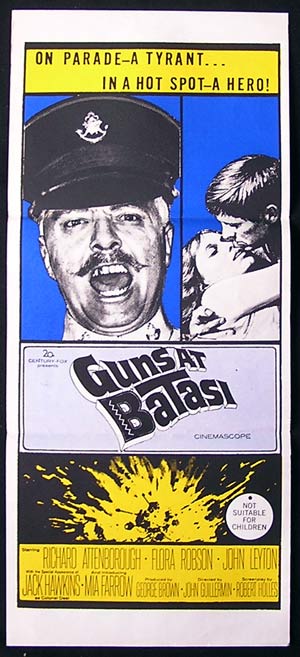 GUNS AT BATASI ’64-Richard Attenborough daybill poster