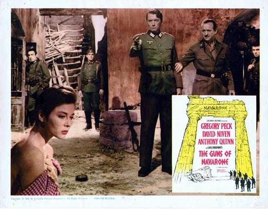 GUNS OF NAVARONE 1961 Gregory Peck Vintage Lobby Card 4