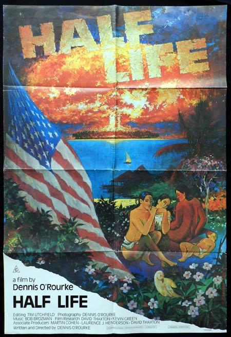 HALF LIFE 1986 Graham Back art Australian Nuclear Documentary One sheet Movie Poster