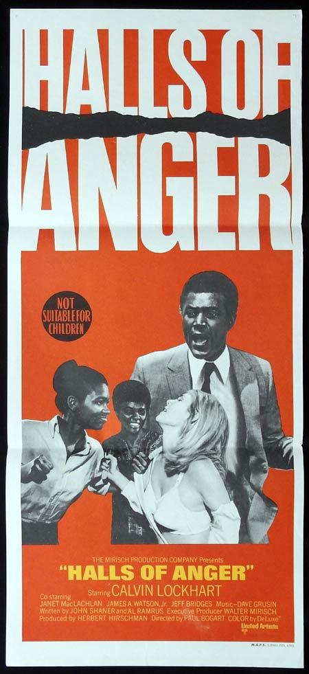 HALLS OF ANGER Original Daybill Movie Poster Calvin Lockhart Janet MacLachlan