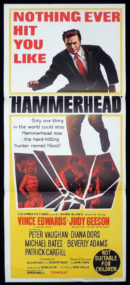HAMMERHEAD Original Daybill Movie Poster Judy Geeson