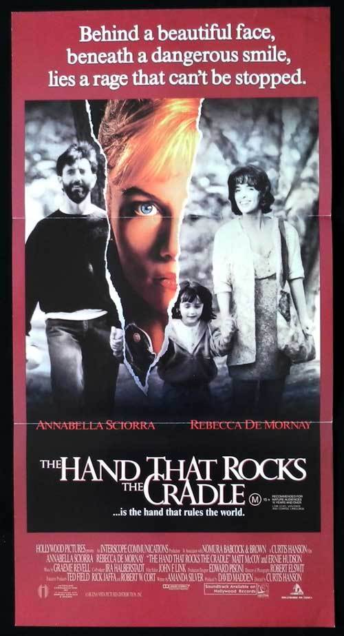 THE HAND THAT ROCKS THE CRADLE Original Daybill Movie poster Rebecca De Mornay