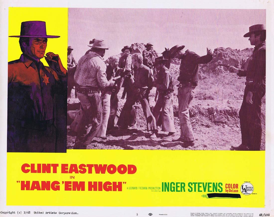 HANG EM HIGH Vintage Movie Lobby Card 5 Clint Eastwood Inger Stevens Ed Begley Pat Hingle