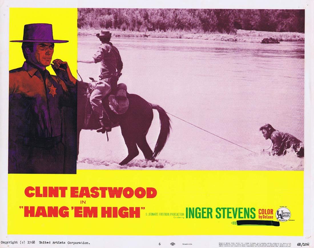 HANG EM HIGH Vintage Movie Lobby Card 6 Clint Eastwood Inger Stevens Ed Begley Pat Hingle
