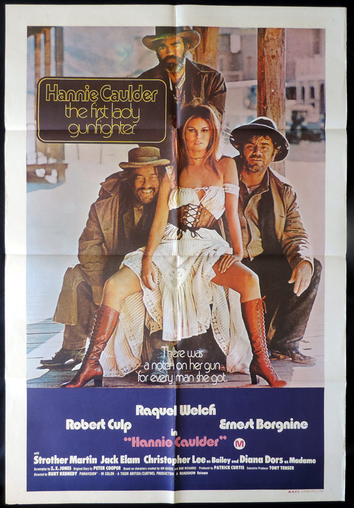 HANNIE CAULDER 1971 Raquel Welch One sheet Movie poster