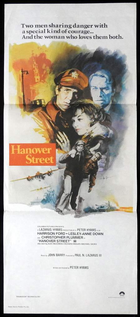 HANOVER STREET Daybill Movie Poster Harrison Ford Lesley-Anne Down Christopher Plummer