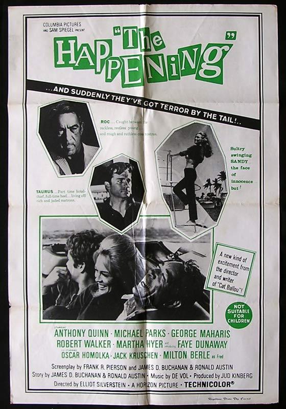 THE HAPPENING Original One sheet Movie poster Anthony Quinn Michael Parks