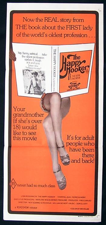 THE HAPPY HOOKER Daybill Movie Poster Lynn Redgrave