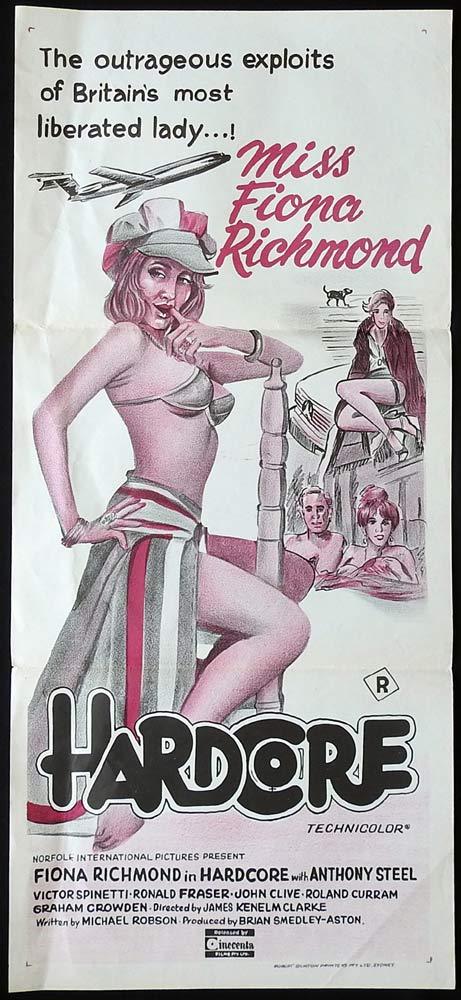HARDCORE Original Daybill Movie Poster Fiona Richmond Sexploitation
